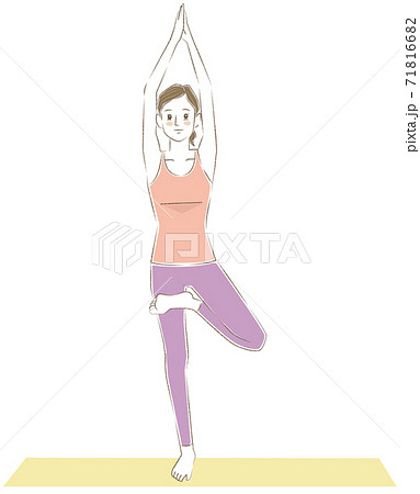 ヨガ ポーズのイラスト素材 ヨガ ポーズのイラスト素材