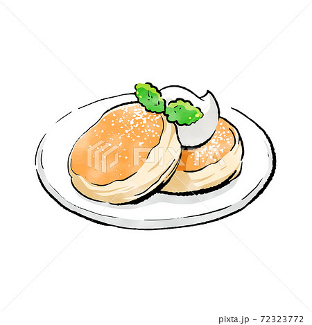 パンケーキ ホットケーキのイラスト素材集 ピクスタ
