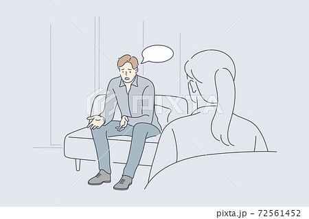 会話練習のイラスト素材