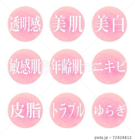 ゆらぎ肌のイラスト素材