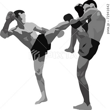 ボクシング選手のイラスト素材