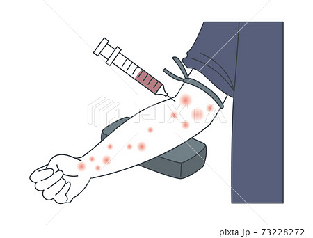 ベクター 人間ドック 採血 健康診断のイラスト素材