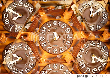 時計 時空 芸術の写真素材