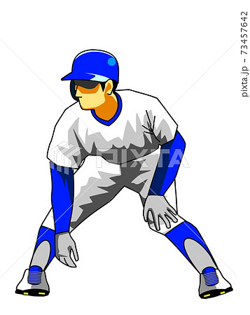 構え イラスト 野球の写真素材