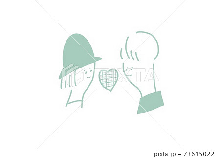 ハート柄 手描き 手書き お洒落の写真素材 ハート柄 手描き 手書き お洒落の写真素材