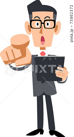 指差し呼称の写真素材