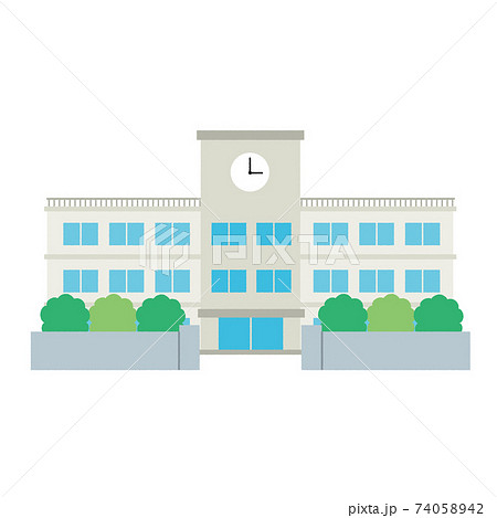 校舎のイラスト素材集 ピクスタ