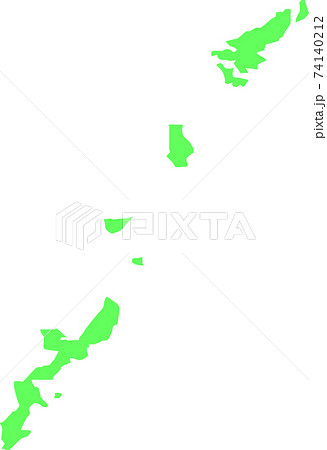 沖縄 地図 沖縄県 ベクターのイラスト素材