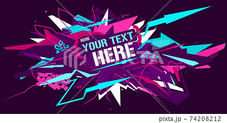 ヒップホップ グラフィティ ストリート 格好のイラスト素材