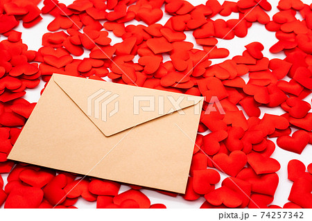 ラブレター 封筒の写真素材