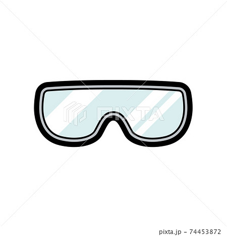 保護メガネのイラスト素材 Pixta