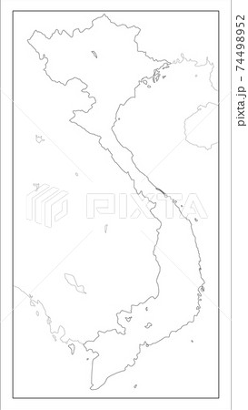 ベトナム 地図 イラスト グラフィックのイラスト素材