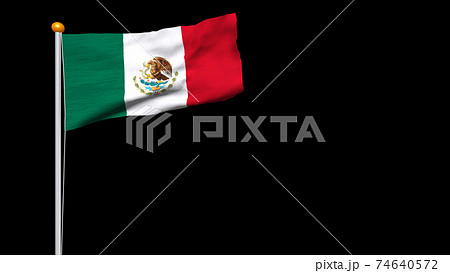 メキシコ国旗のイラスト素材