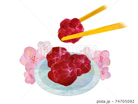 梅干しのイラスト素材