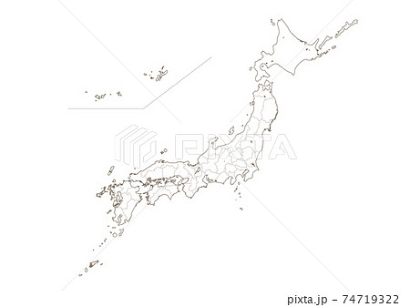 日本地図のpng素材集 ピクスタ