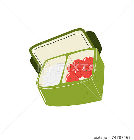 ごみ 弁当のイラスト素材