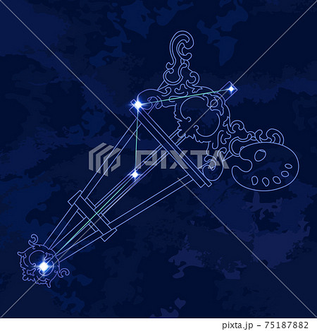 星座線のイラスト素材