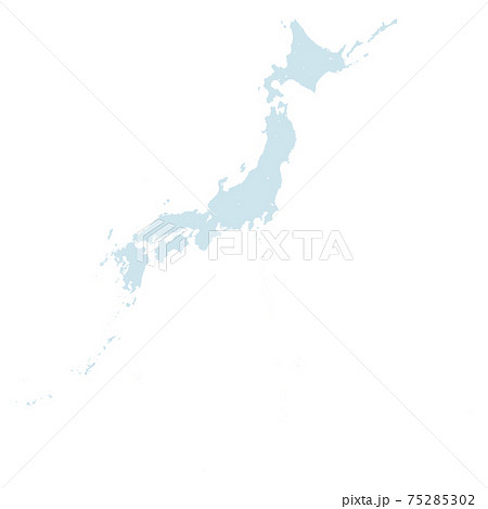 東日本 日本地図のイラスト素材