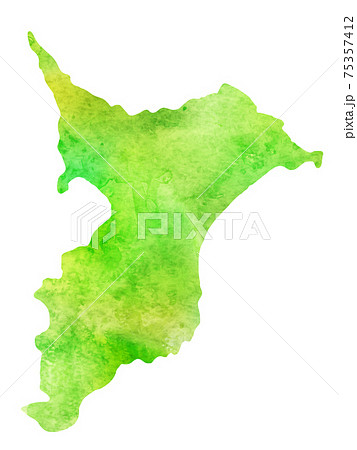千葉県地図のイラスト素材