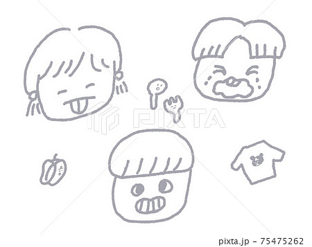 女の子 ピーマン 野菜 嫌いのイラスト素材 女の子 ピーマン 野菜 嫌いのイラスト素材