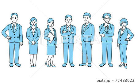 大企業のイラスト素材