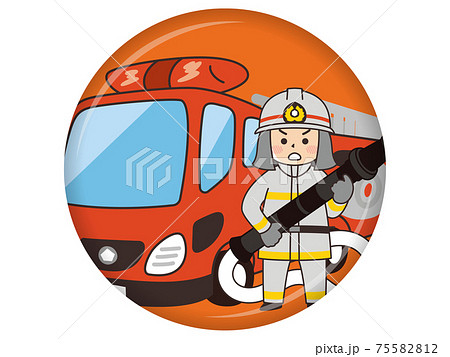 消防車のイラスト素材集 ピクスタ