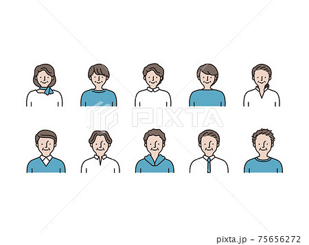 男女 アイコンのイラスト素材