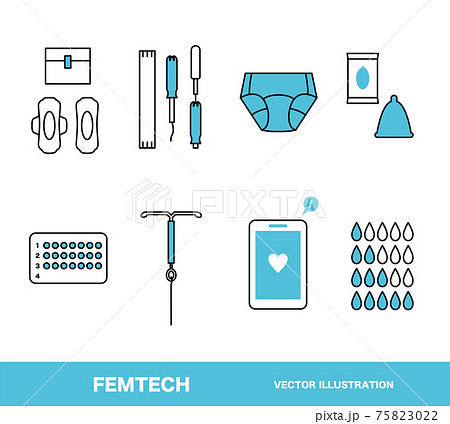 生理用品のイラスト素材