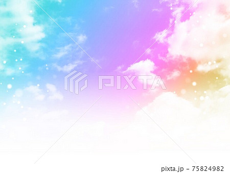 レインボーカラー 壁紙 背景素材 バックグランドのイラスト素材