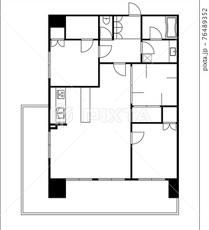 間取り図のイラスト素材