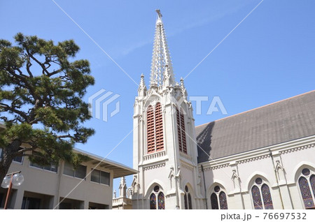 夙川カトリック教会の写真素材