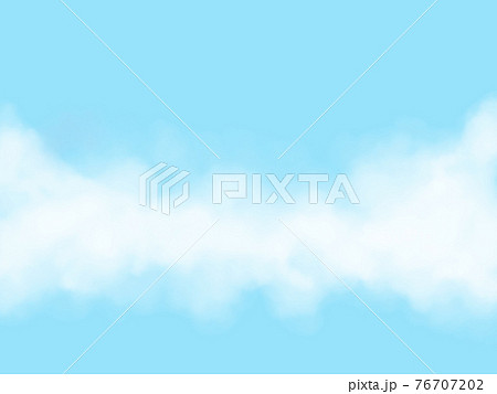 枠 フレーム 明るい 空色の写真素材