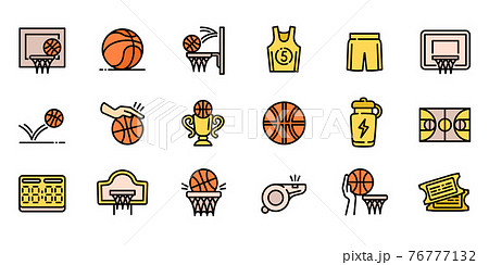 バスケットボールリングのイラスト素材