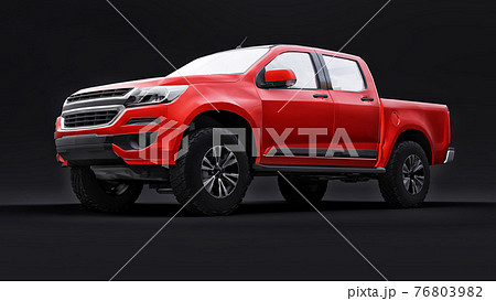 ピックアップトラック アメリカのイラスト素材