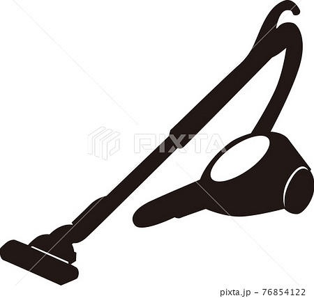 掃除機シルエットのイラスト素材