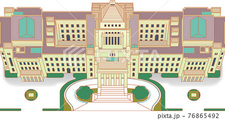 国会議事堂のイラスト素材集 ピクスタ