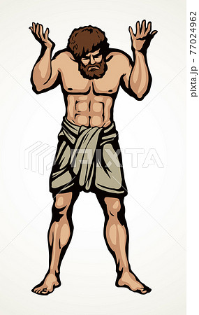 地球 人 支える 持ち上げるのイラスト素材