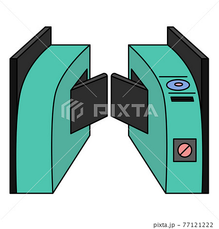 駅改札 イラストのイラスト素材