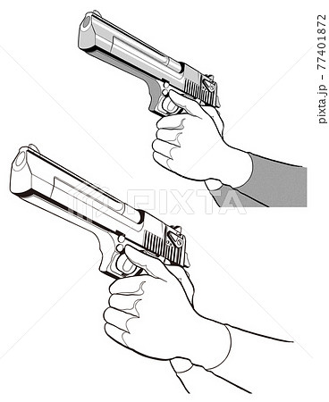 デザートイーグルの写真素材