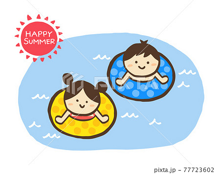 海水浴のイラスト素材集 ピクスタ