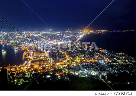函館の夜景の写真素材