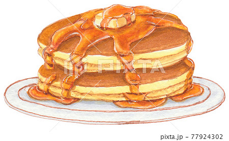 パンケーキ ホットケーキのイラスト素材集 ピクスタ