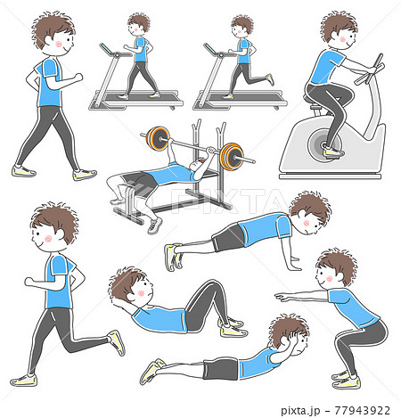 フィットネスクラブのイラスト素材