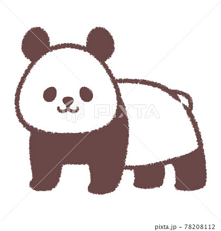 パンダ イラスト 手書き かわいいのイラスト素材