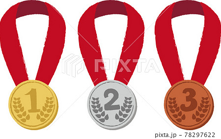 金メダル オリンピックのイラスト素材