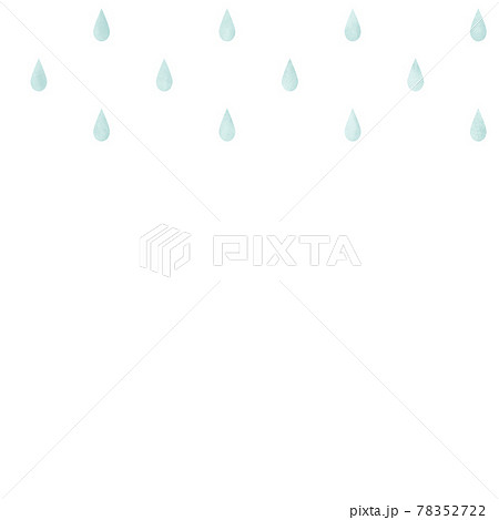 雨 しずく 6月 おしゃれのイラスト素材