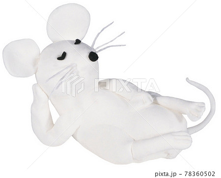 ネズミ 子 干支 動物のイラスト素材