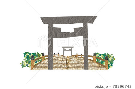 伊勢神宮のイラスト素材集 ピクスタ