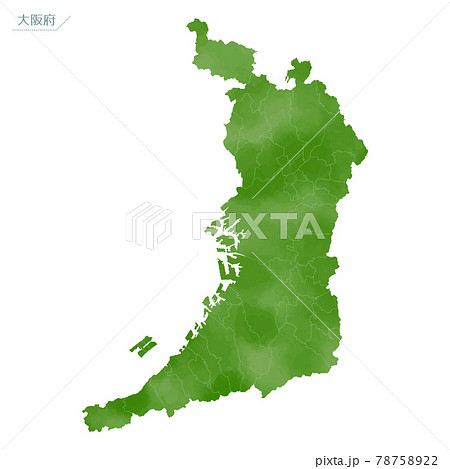 本州 日本地図の写真素材