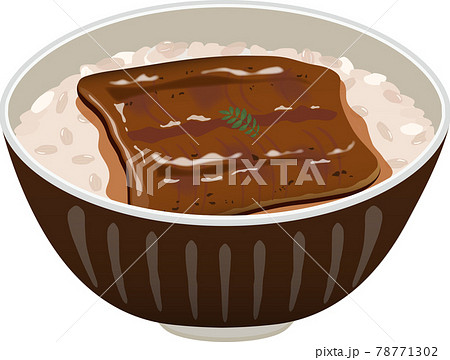 うな丼のイラスト素材